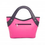 Beau Design Stylish Fuchsia Color Imported PU Leather Casual Handbag With Double Handle For Women's/Ladies/Girls